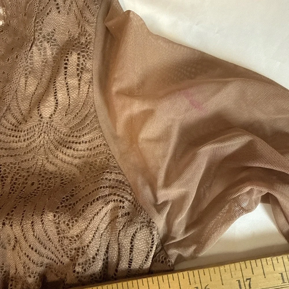 Tissini Faja Women's Brown‎ Body Sharper Grethel Size Large Compression Bodysuit
